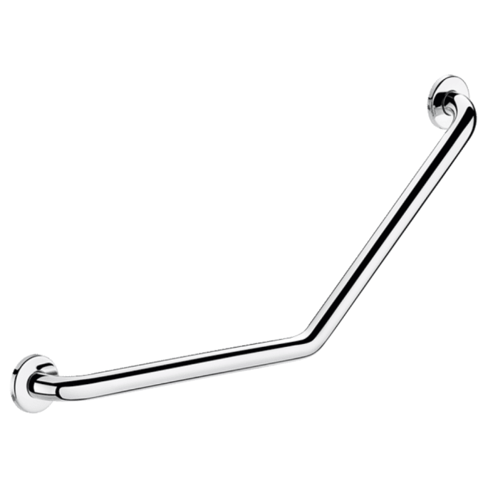 Barre de maintien coudée 135° Inox brillant - 400 x 400 Ø 25 Delabie