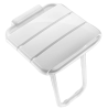 Sièges de douche relevable ALU avec pied rentrant articulé Delabie