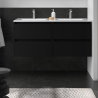 Meuble sous vasque + double vasque Noja Salgar