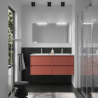 Meuble sous vasque + double vasque Noja Salgar