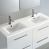 Meuble sous vasque + double vasque Noja Salgar