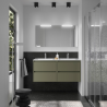 Meuble sous vasque + double vasque Noja Salgar