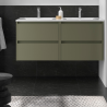 Meuble sous vasque + double vasque Noja Salgar