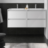 Meuble sous vasque + double vasque Noja Salgar