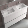 Meuble sous vasque + double vasque Noja Salgar