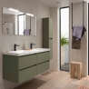 Meuble sous vasque + double vasque Noja Salgar