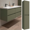 Meuble sous vasque + double vasque Noja Salgar