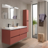 Meuble sous vasque + double vasque Noja Salgar