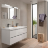 Meuble sous vasque + double vasque Noja Salgar