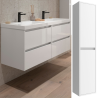 Meuble sous vasque + double vasque Noja Salgar