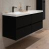 Meuble sous vasque + double vasque Noja Salgar