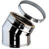 Coude 30 degrés conduit double paroi isolé Edilinox - Diamètre 150 mm