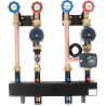 Kit départ groupe hydraulique avec collecteur pour chauffage central
