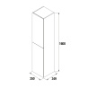 DESTOCKAGE / Colonne de rangement Alliance Black Velvet Salgar