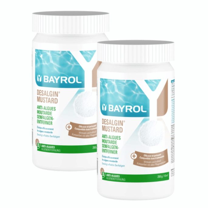 Pack de 2 Desalgin Mustard 1,5 kg lutte contre les algues moutarde BAYROL