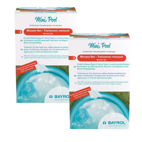 Pack de 2 Mini-Piscine Facile 1 mois au chlore 10 m³ BAYROL