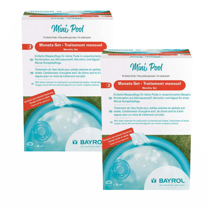Pack de 2 Mini-Piscine Facile 1 mois au chlore 10 m³ BAYROL