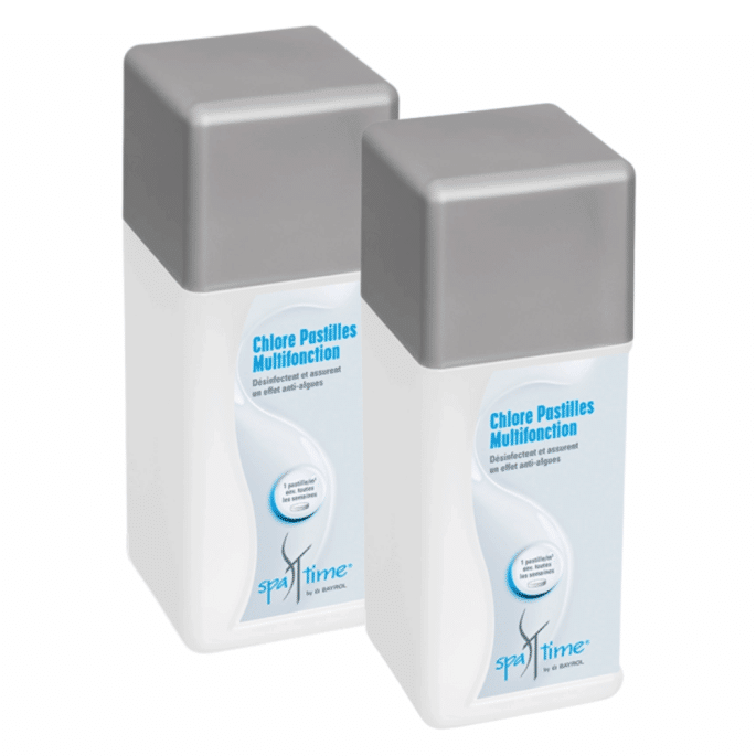 Pack de 2 Chlore pastilles multifonction pour SPA Bayrol