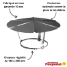 Chapeau chinois Inox réglable