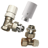 Kit robinet thermostatique + coude de retour 1/2 équerre RBM