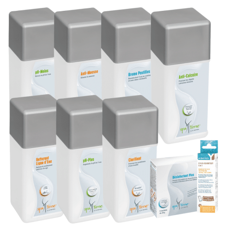 Pack démarrage entretien SPA BAYROL 8 produits + bandelettes SpaTime