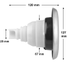 Buse à visser JET 5" POWER JET TWIN ROTO
