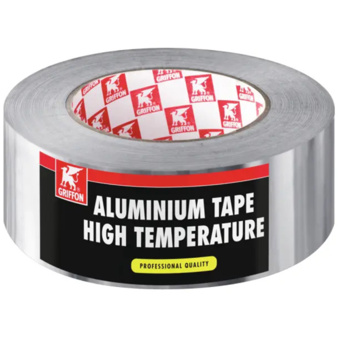 Ruban aluminium haute température 50 m x 5 cm Griffon
