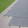 Couverture à barre Astral Evo gris avec fixation plage bois