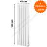 Radiateur Aluminium H.145 cm Oscar 1400 Deville