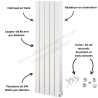 Radiateur Aluminium H.145 cm Oscar 1400 Deville