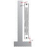 Radiateur Aluminium H.145 cm Oscar 1400 Deville