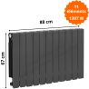 Radiateur aluminium H.57 cm horizontal ADR 500 couleur graphite