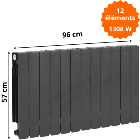 Radiateur aluminium H.57 x 96 cm ADR 500 1308 W