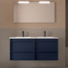 Meuble sous vasque + double vasque Attila Salgar
