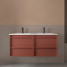 Meuble sous vasque + double vasque Attila Salgar