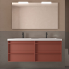 Meuble sous vasque + double vasque Attila Salgar