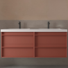 Meuble sous vasque + double vasque Attila Salgar