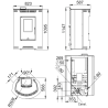 Poêle à granulés PRINCESA 11.7 kW BRONPI