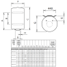 Pack Chauffe eau électrique 200 Litres Initio blindé vertical ARISTON + Groupe de sécurité 3/4" + Siphon