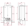 Chauffe-eau gaz Opalia C14 Piezo Bas-N0x Saunier Duval