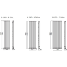 Radiateur Acier H.180cm Tesi 2 Irsap