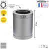 Elément droit 25 cm ref ED 250-... ZI Therminox ZI Poujoulat