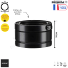 Elément droit 10 cm ref ED 100-... ZI Therminox ZI Poujoulat