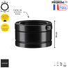 Elément droit 10 cm ref ED 100-... ZI Therminox ZI Poujoulat