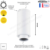 Raccord simple paroi/double paroi Elément droit de finition Therminox ZI Poujoulat