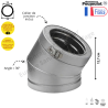 Coude 30° ref EC 30-... ZI Therminox ZI Poujoulat