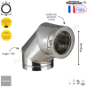 Coude 90° EC90-...TI Therminox Poujoulat TI