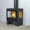 Poêle à bois 3 faces Loreto 10 kW Bronpi