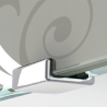 Radiateur sèche-serviettes vertical design en verre SOLE avec clavier caché Novellini