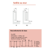 Radiateur Acova Clarian horizontal simple RX Hauteur 500 mm